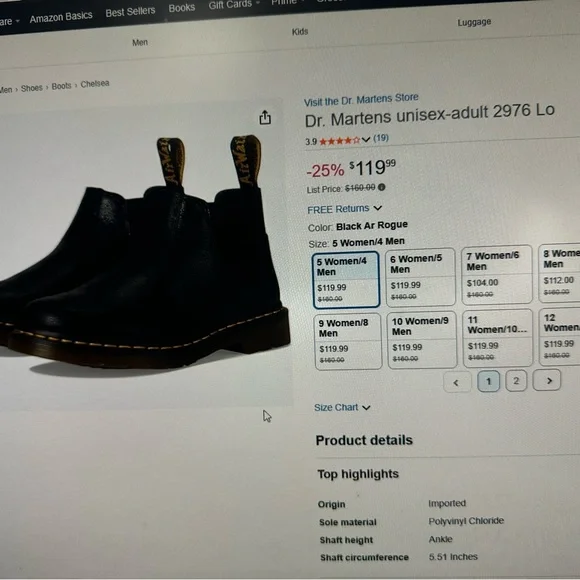 Dr. Martens Black Leather Chelsea Boots with Yellow Stitching - Picture 7 of 7